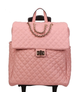 Fashion Quilted Luggage Bag XC6575 PINK